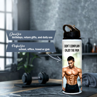 Sipper Bottle 750ml – Custom Water Bottle with High Quality Photo & Name Print