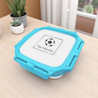 Square Small Lunch Box with Your Child Name and Favorite Character Engraved.