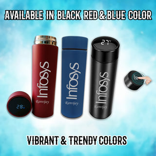 Temperature Bottle – Custom Employee name and Company logo Engraved.