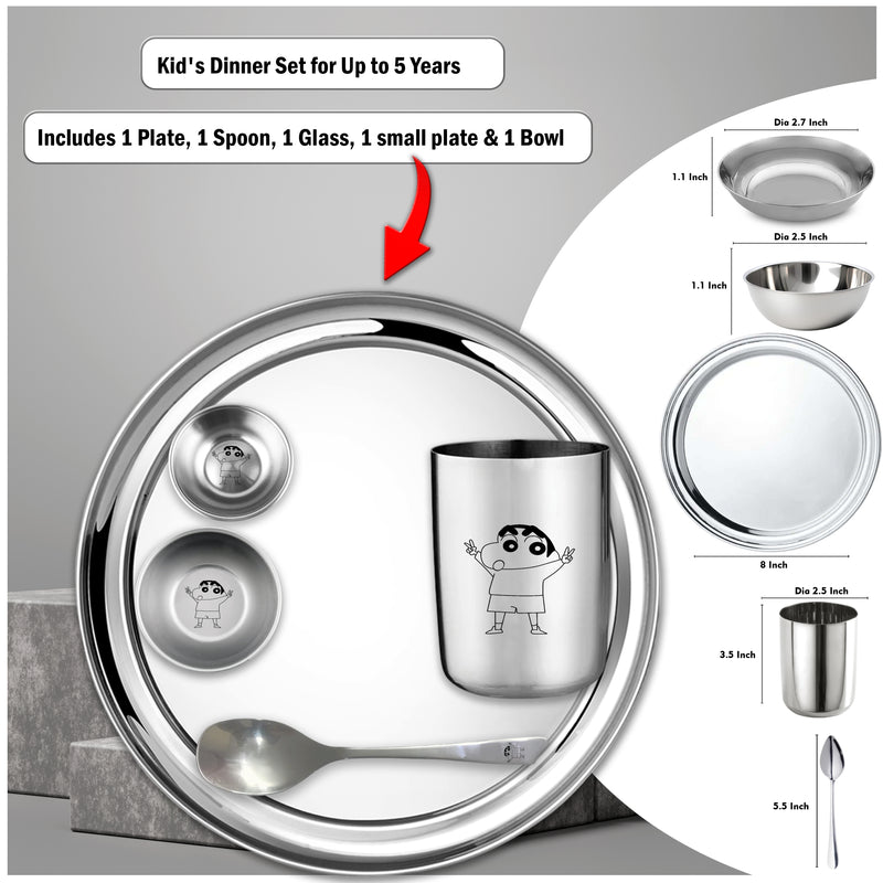 Kids Meal Set With Cartoon Character Design for Boys & Girls