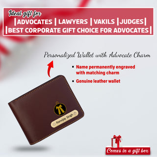 Customized Advocate Gift Set: Personalized Keychain, Bottle, Pen, Wallet & Diary.