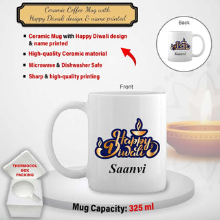 Diwali Combo Set - Custom Acrylic Frame & Ceramic Mug