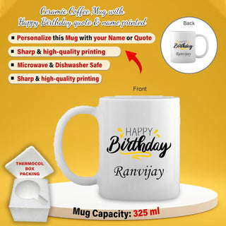 Birthday Combo for Kids- Meal Set with Name & Character, Coffee Mug, and Apsara Pencils