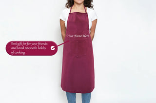 Personalized Unisex Chef Apron With Name/Quote/Wishes/Message Printed.