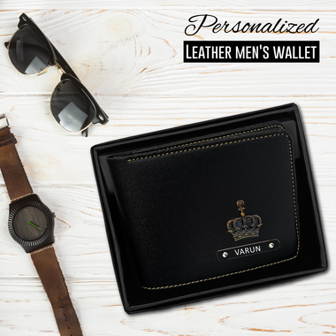 Personalized Premium Leather Men's Wallet.
