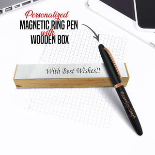 Custom Name Engraved Magnetic Pen with Box.