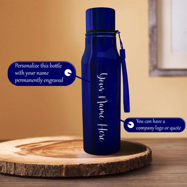 Customized Water Bottle with Name engraved (750 ml).