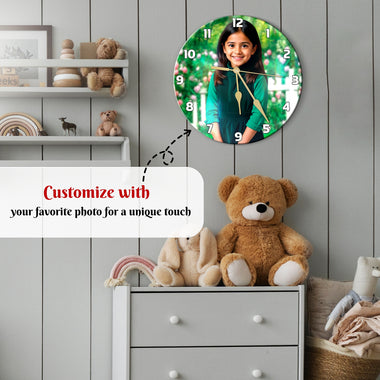 Personalized Acrylic Photo Printed Wall Clock.