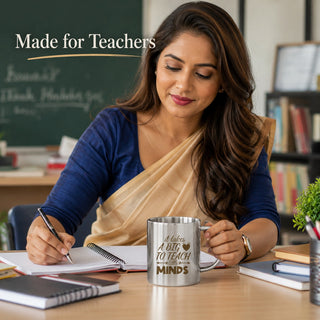 Stainless Steel Mug for Teacher's with Inspiring Quote Engraved.