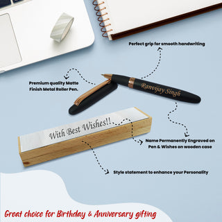 Custom Name Engraved Magnetic Pen with Box.