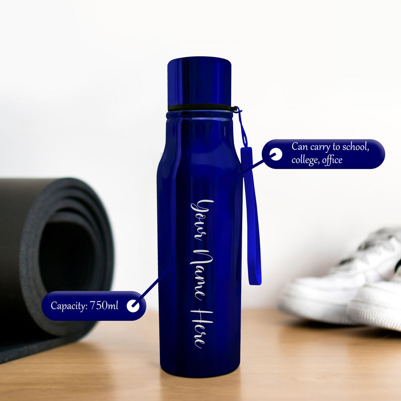 Customized Water Bottle with Name engraved (750 ml)