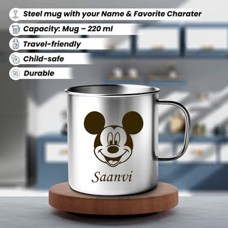 Personalized Kids' Sipper & Mug with Name & Character.