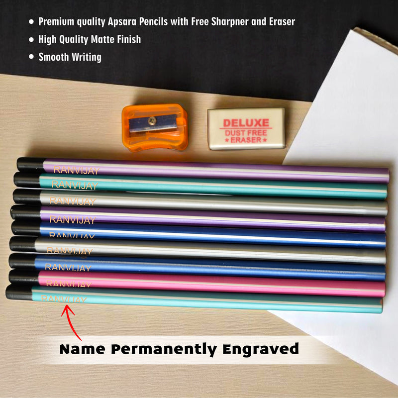 Personalized Kids Gift Set – Photo Printed Bottle & Keychain & Name  Engraved Pencils