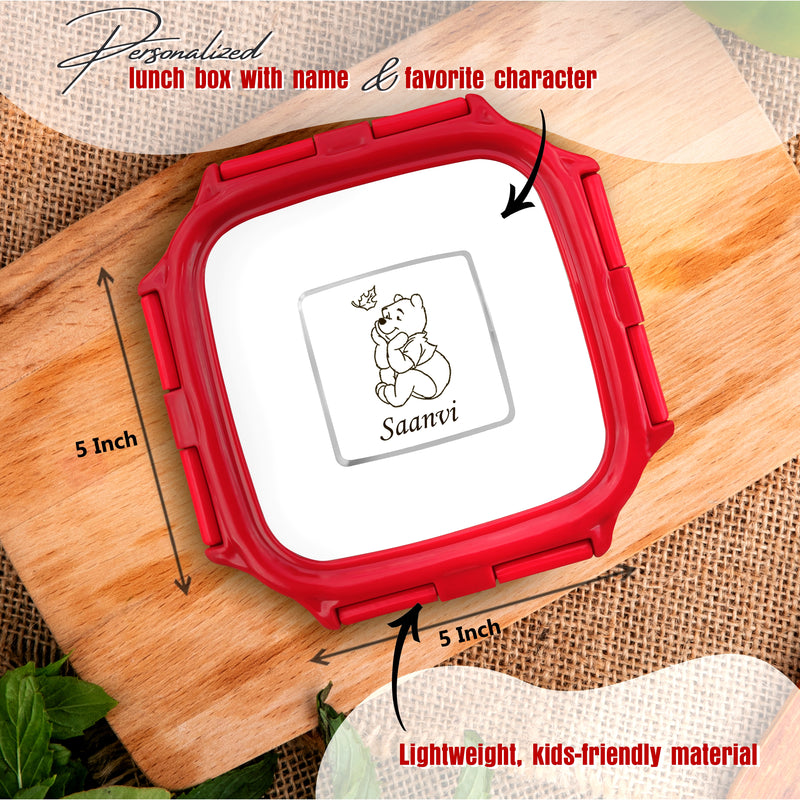 Personalized Kids School Set – Small Lunch Box & Photo Printed Sipper Bottle.