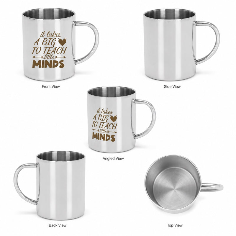 Stainless Steel Mug for Teacher's with Inspiring Quote Engraved.