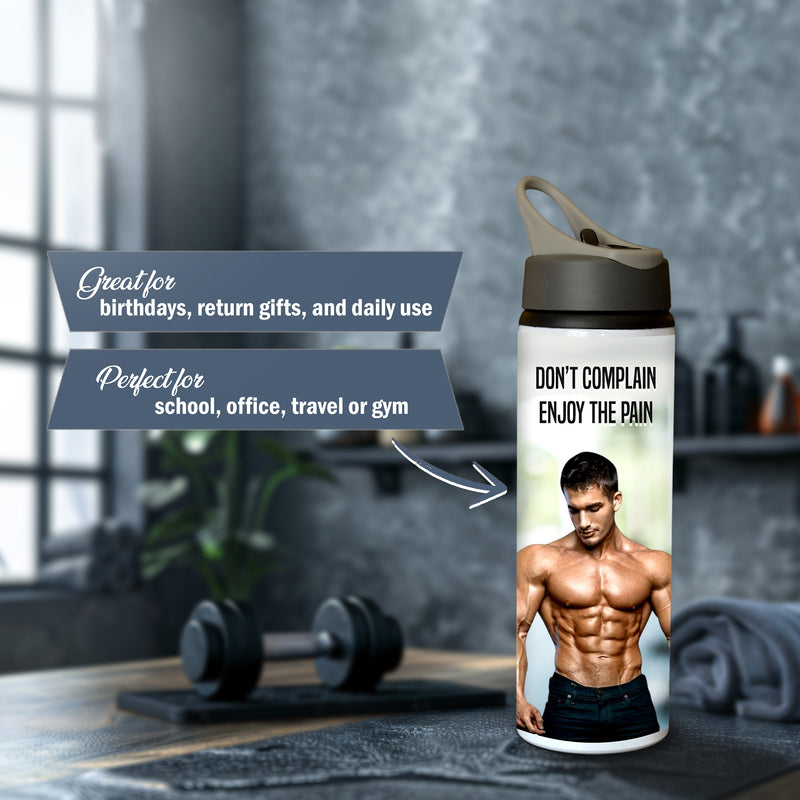 Personalized Water Bottle – Custom Photo Printed with Name