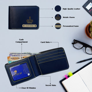 Leather Couple Gift Combo of a personalized Men's wallet and women's chain sling bag with a name and elegant charm.