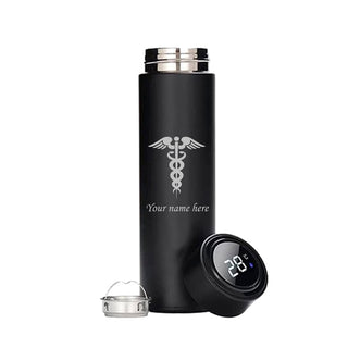 Personalized Custom Doctor's logo & Name Engraved Water Bottle