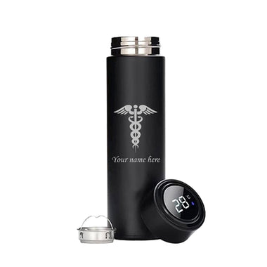 Personalized Custom Doctor's logo & Name Engraved Water Bottle