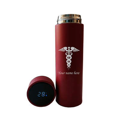 Personalized Custom Doctor's logo & Name Engraved Water Bottle