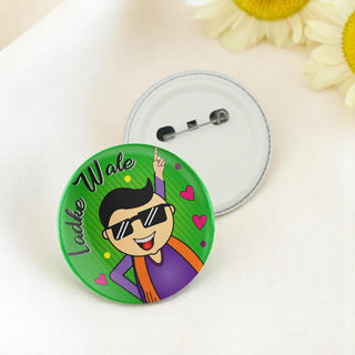 Wedding Button Badge – Ladke Wale