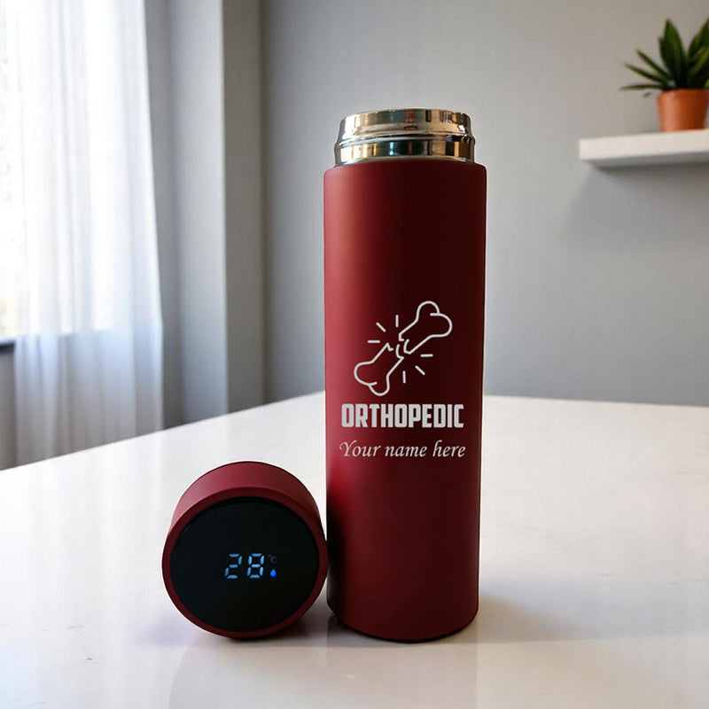 Temperature Bottle – Custom Name & Orthopedic Logo Engraved.