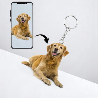 Acrylic Pet Keychain with Your Pet's Image