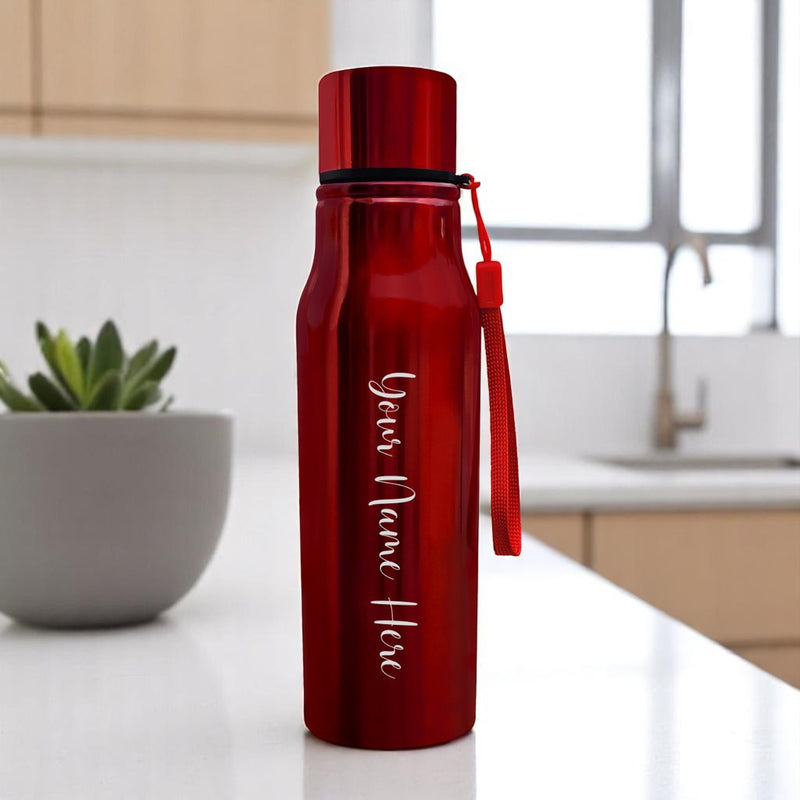 Customized Water Bottle with Name engraved (750 ml).