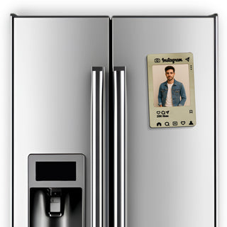 Custom Instagram-Style Fridge Magnets – Personalized Photo Insert.