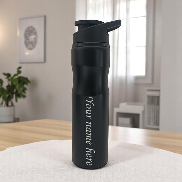 Personalized Sipper Water Bottle With Name Engraved.