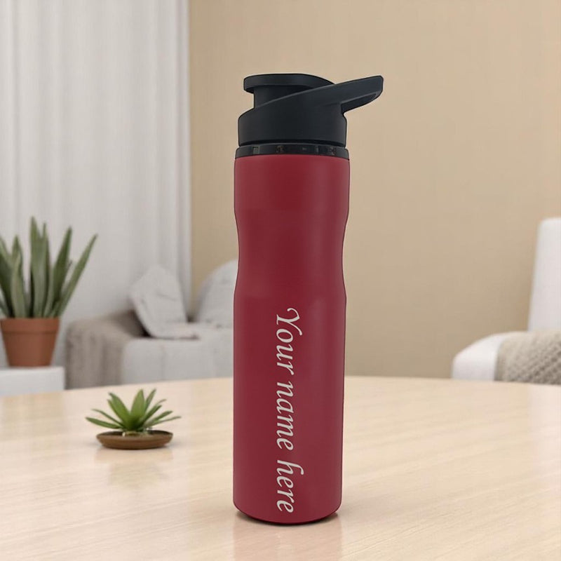Personalized Sipper Water Bottle With Name Engraved.