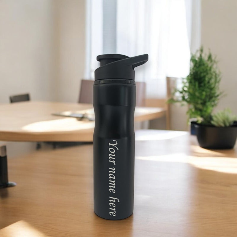 Personalized Steel Water Bottle With Name Engraved.