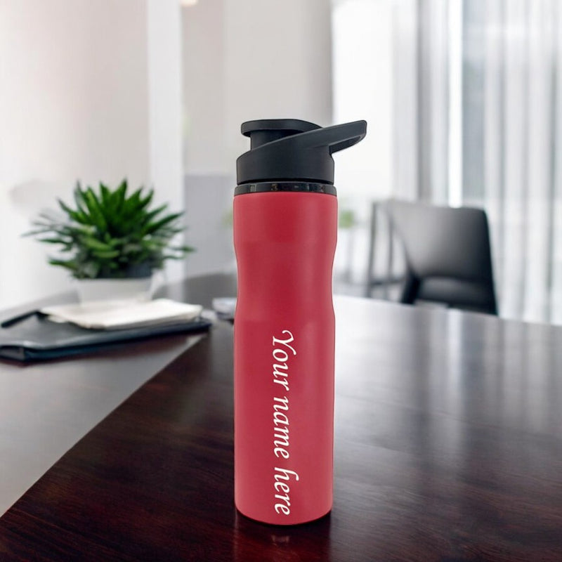 Personalized Sipper Water Bottle With Name Engraved.