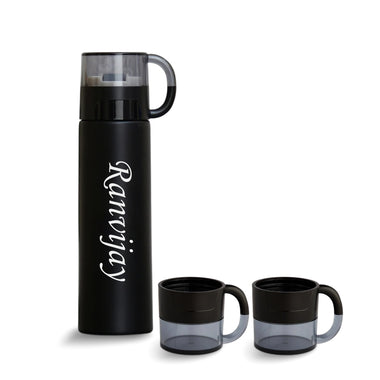 Customized Insulated Flask 3 Cup Set (500 ml) | Name & Company Logo Engraved