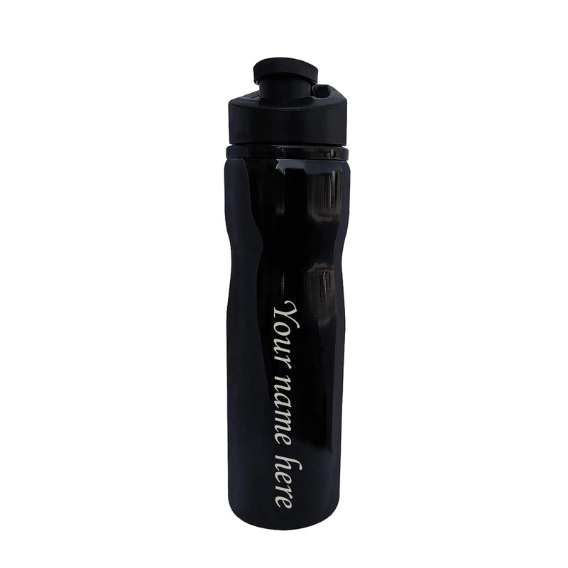 Personalized Glossy Sipper Water Bottle with Name Engraved.