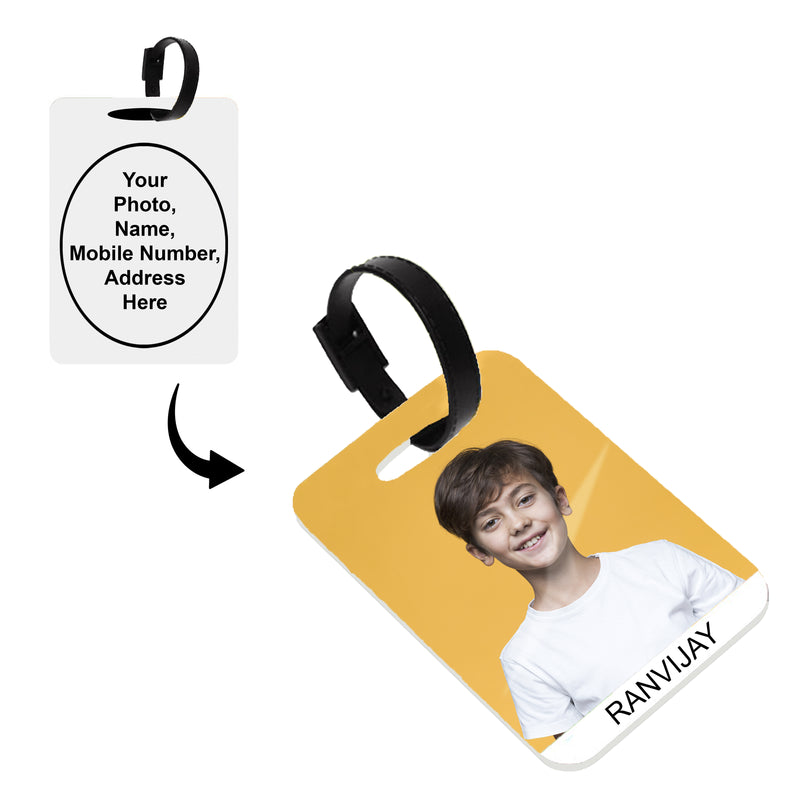 Personalized Printed PVC Luggage Tags - Personalize with Any Design, Name, or Quote