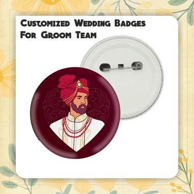 Wedding Button Badge – Ladke Wale