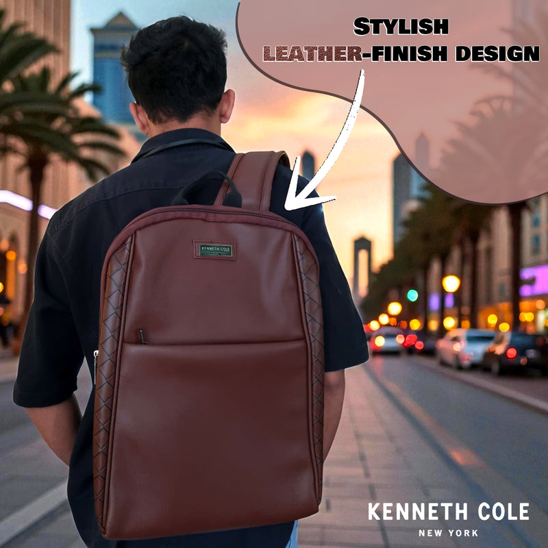 Premium Kenneth Cole Backpack Brown.
