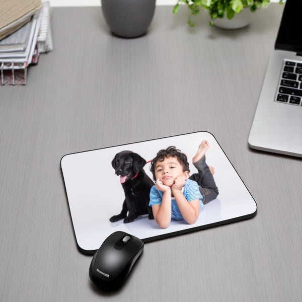 Personalized Mouse Pad with Photo, Name & Logo – Custom Office Desk Accessory