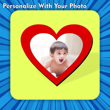 Customized Heart Shape Photo Fridge Magnet With Your Photos Printed