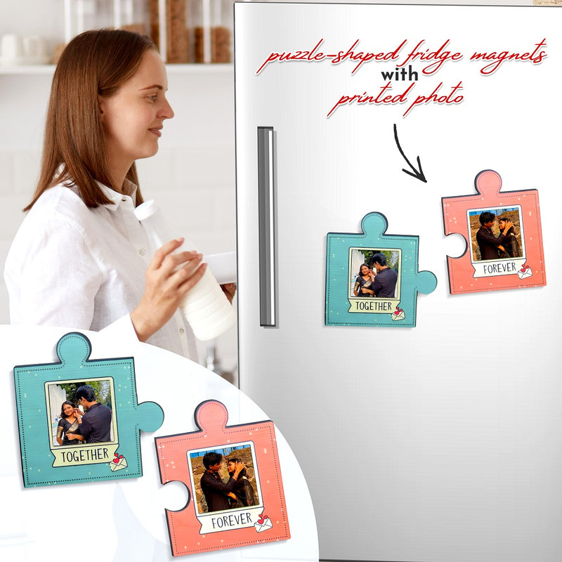 Personalized Wooden Puzzle Photo Fridge Magnets – Custom Picture