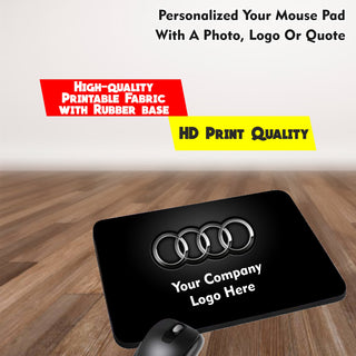 Customized Desk Organizer & Mouse Pad Set with Name & Logo