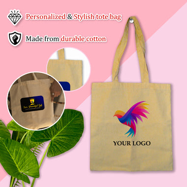 Personalized Cotton Tote Bags-Customizable & Eco-Friendly.