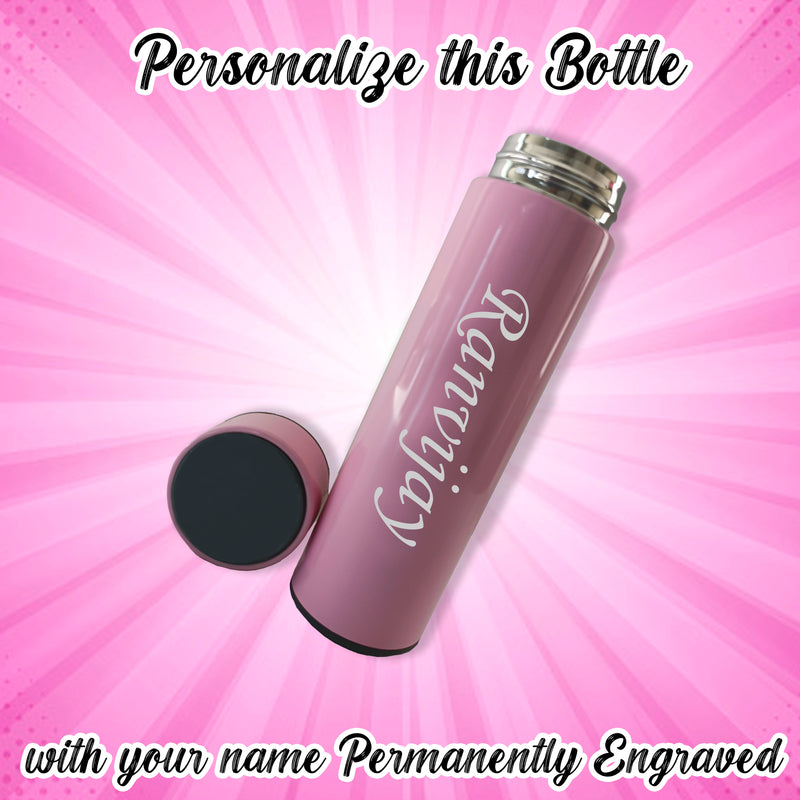 Personalized Temperature Bottle Black