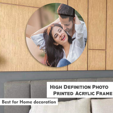 Personalized Acrylic Photo Printed Round Shape Frame-3MM