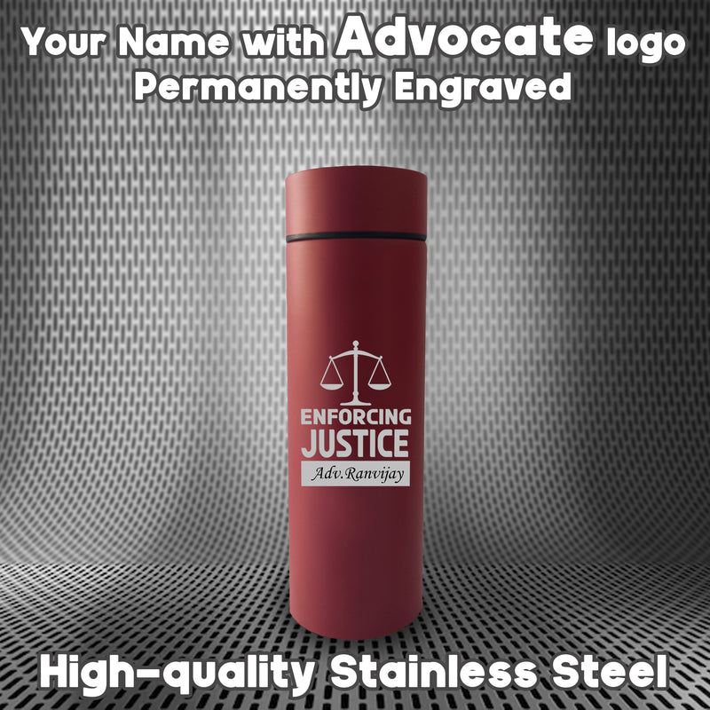 Personalized Temperature Bottle – Custom Name & Advocate Logo Engraved