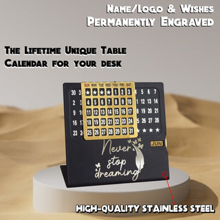 Custom Heart Handle Magic Mug & Engraved Infinity Calendar Gift Set