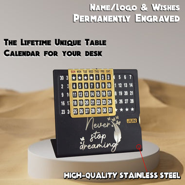 Custom Heart Handle Magic Mug & Engraved Infinity Calendar Gift Set