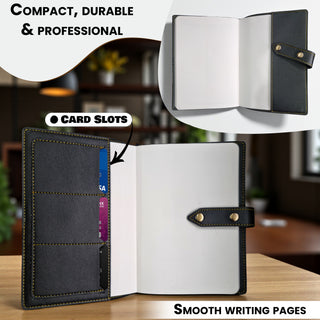 Customized Premium A5 Leather Notebook.