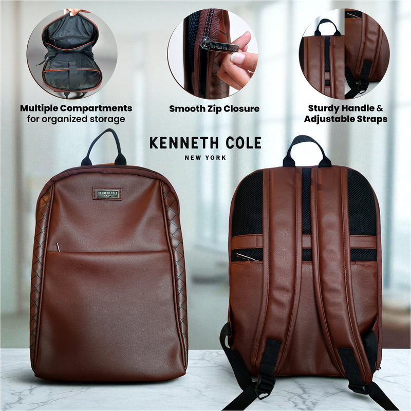 Premium Kenneth Cole Backpack Brown.
